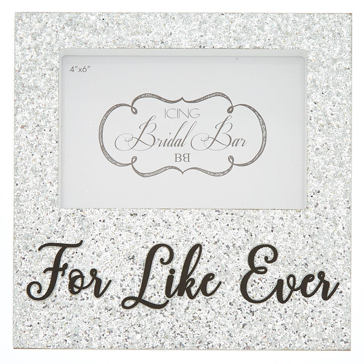 Glitter For Like Ever Photo Block - Silver,