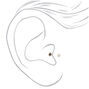 Silver-tone Titanium 16G Fireball Tragus Stud Earring,