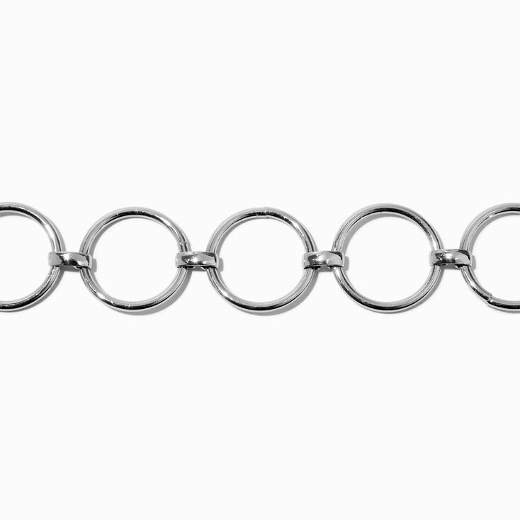 Silver O-Ring Chain Bracelet,