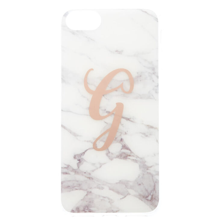 Marble G Initial Phone Case - Fits iPhone 6/7/8,