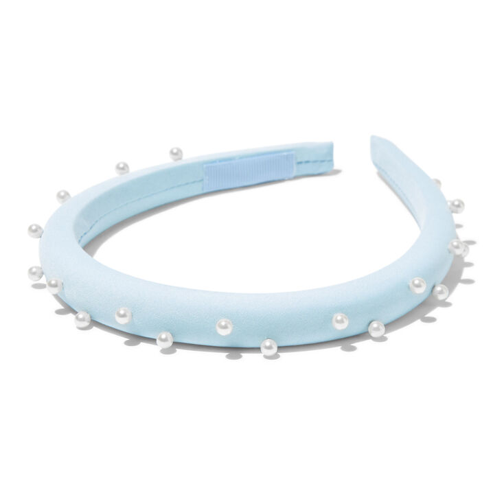 Blue Pearl Embellished Headband,