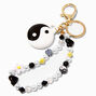 Yin Yang Beaded Tech Tracker Holder - Compatible With Apple AirTags&reg;,