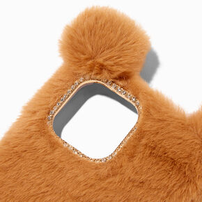 Furry Brown Bear Protective Phone Case - Fits iPhone&reg; 13 Pro Max,