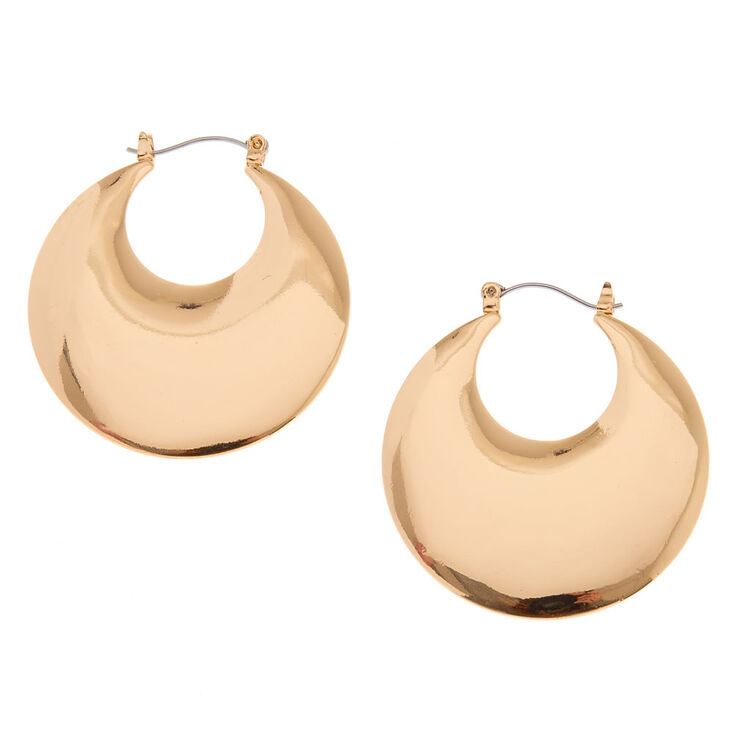 40M Gold-Tone Disc Hoop Earrings,