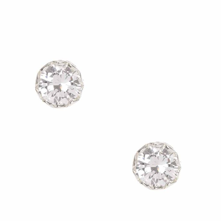 925mm Sterling Silver 7m Stud Earrings,