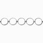 Silver-tone O-Rings Choker Necklace,