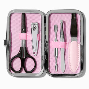 Black Glitter Manicure Kit,