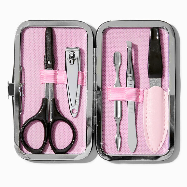 Black Glitter Manicure Kit,