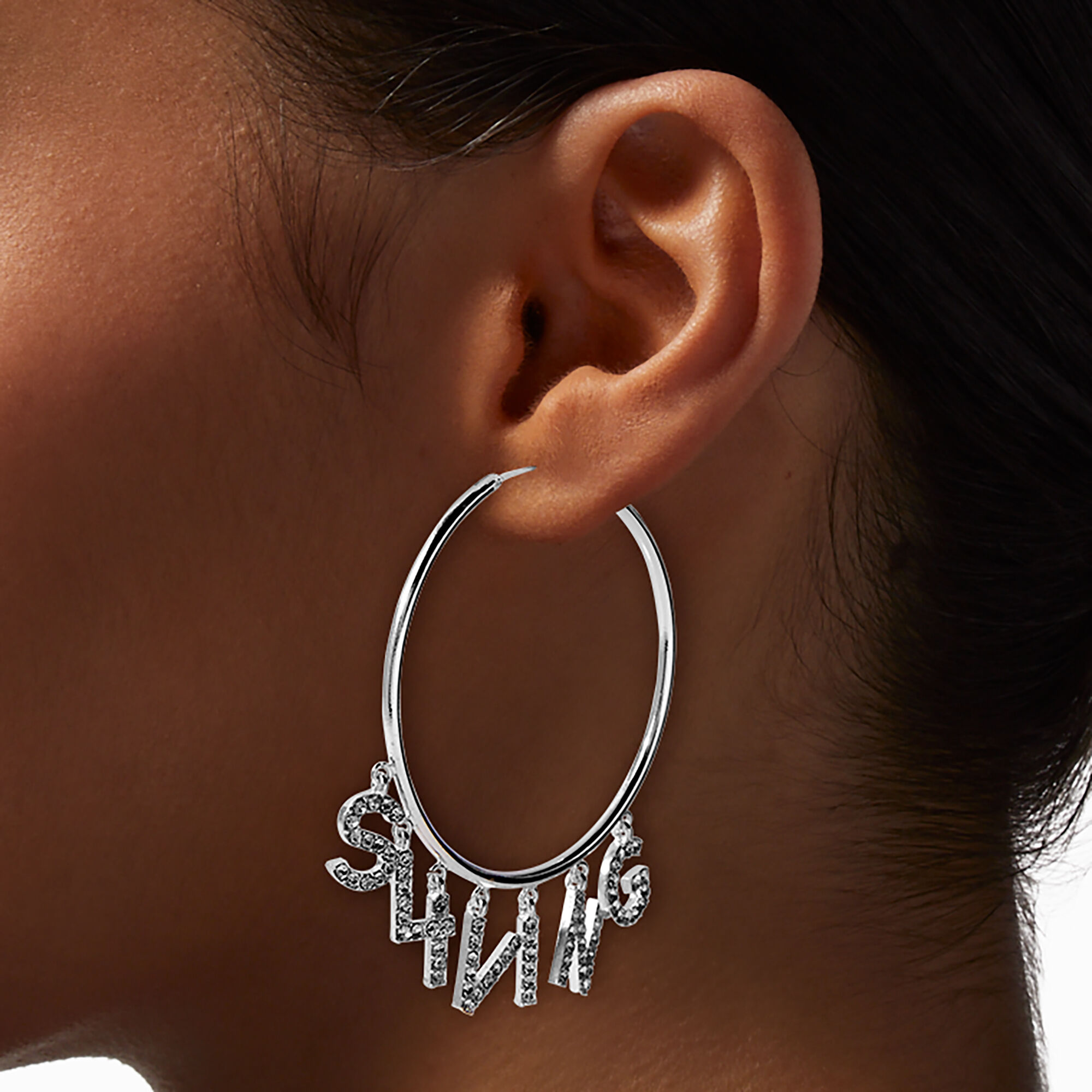 Icing hoop earrings cheap