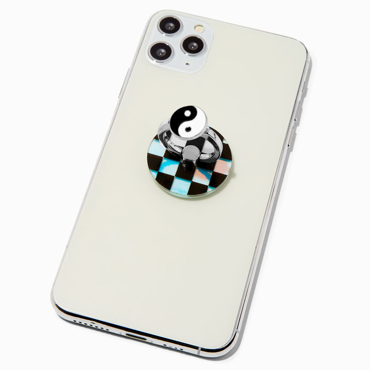 Yin Yang Checkerboard Fidget Ring Stand,