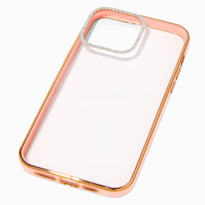 Embellished Clear/Blush Pink Phone Case - Fits iPhone&reg; 13 Pro Max,