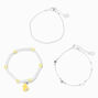 Silver Beaded Rubber Ducky Star Bracelet Set &#40;3 Pack&#41;,