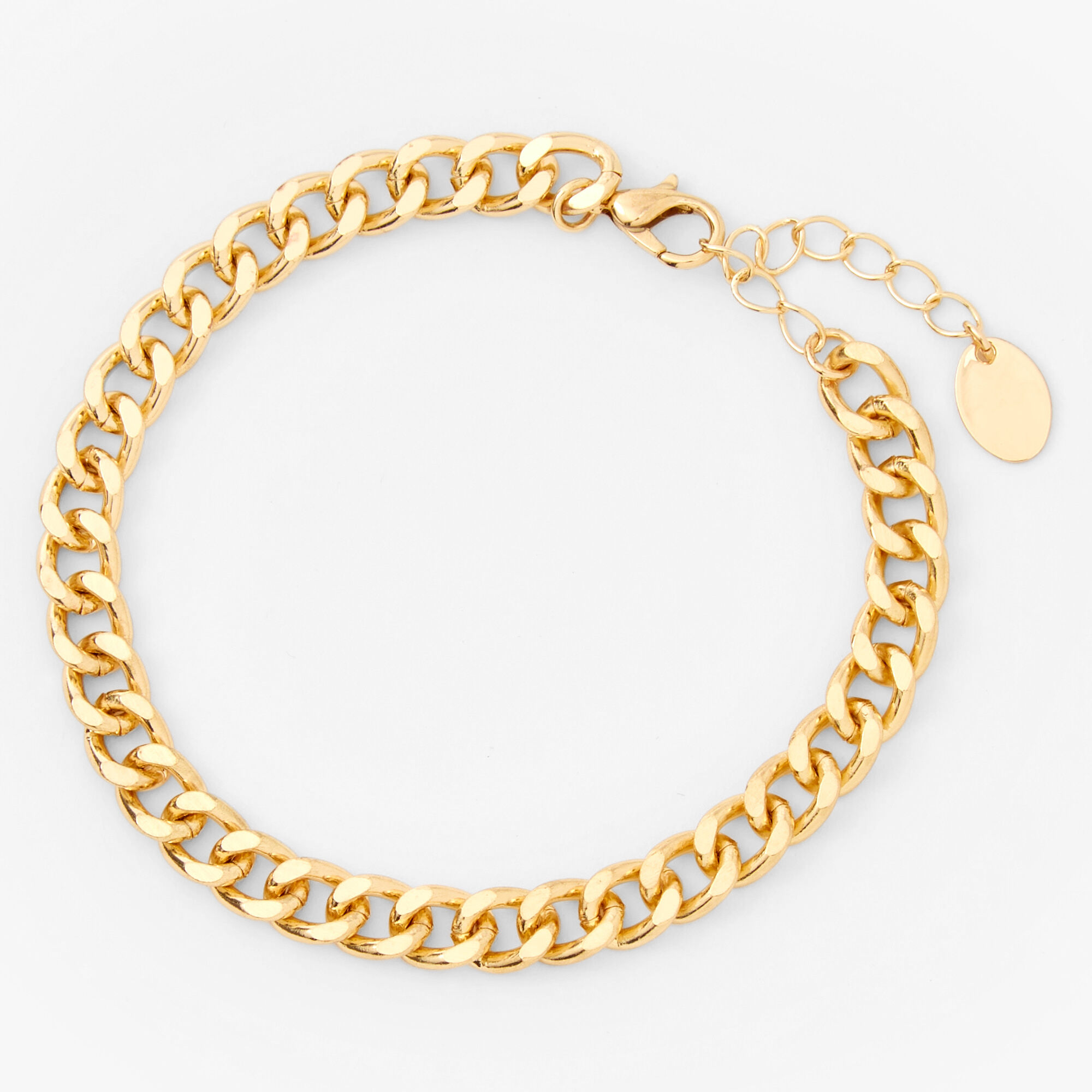 Chunky chain gold bracelet hotsell