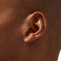 14K Gold Cubic Zirconia Heart Stud Earrings - 4MM,