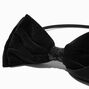 Black Velvet Sequin Bow Headband,