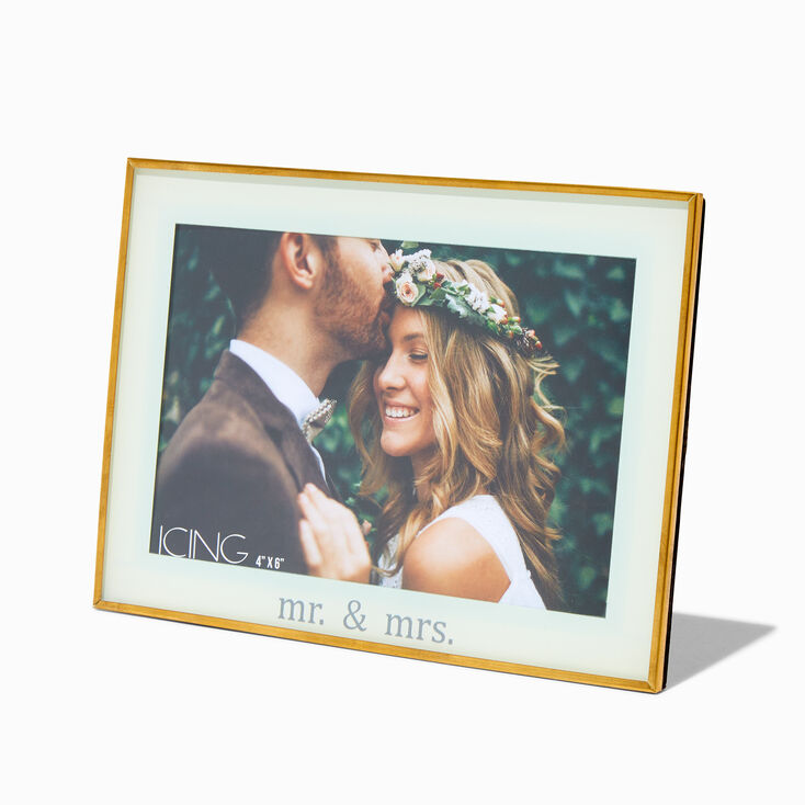 Mr. &amp; Mrs. Gold Picture Frame,