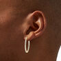 Icing Select 18k Gold Plated Crystal Circle Hoop Earrings,