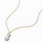 B&#39;Loved by Icing Gold Sterling Silver Cubic Zirconia &amp; Pearl Pendant Necklace,