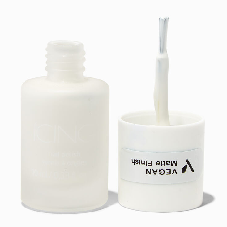 Vegan Matte Effect Nail Polish - White,