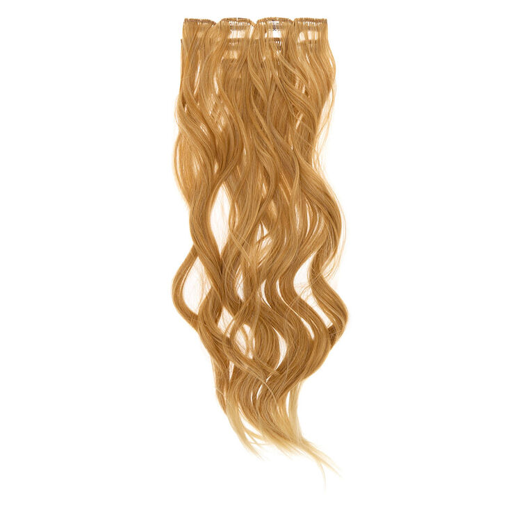 Wavy Faux Hair Clip On Extensions Blonde 4 Pack Icing Us