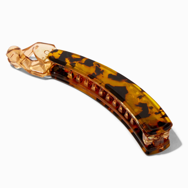 Tortoiseshell Skinny Banana Hair Claw,