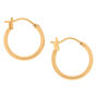 18kt Gold Plated 14MM Hoop Earrings,