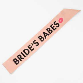 Bride&#39;s Babes Pink Glitter Sash,