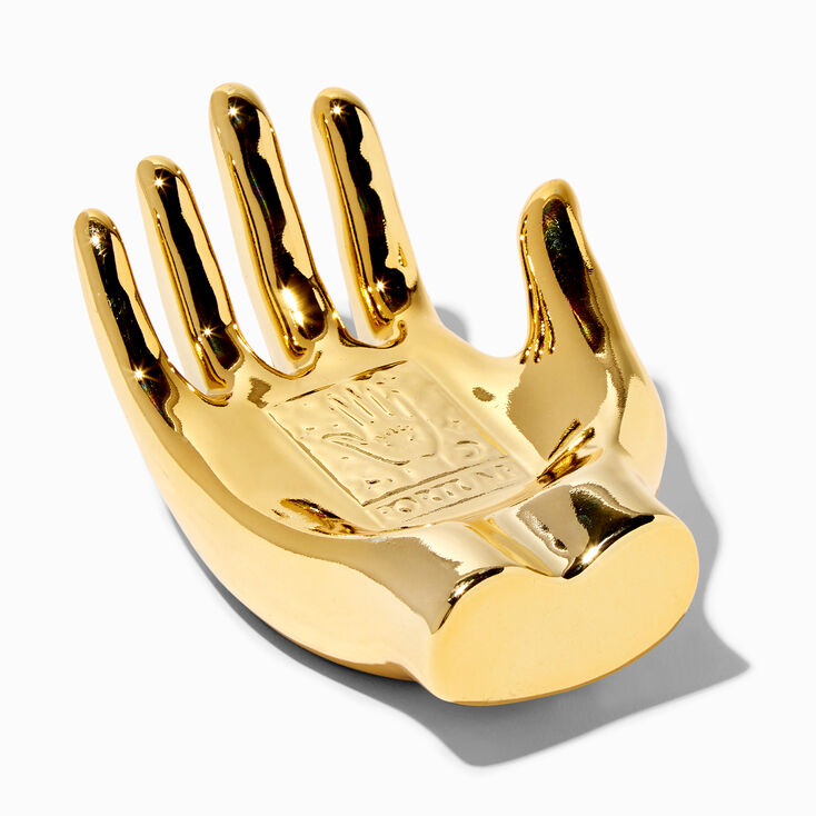 Gold Hand Jewelry Holder Tray,