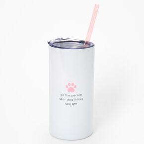 Dog Mom Water Bottle - Pink,