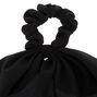 Black Hair Scrunchie Scarf,