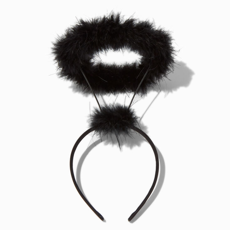 Black Feather Angel Halo Headband,