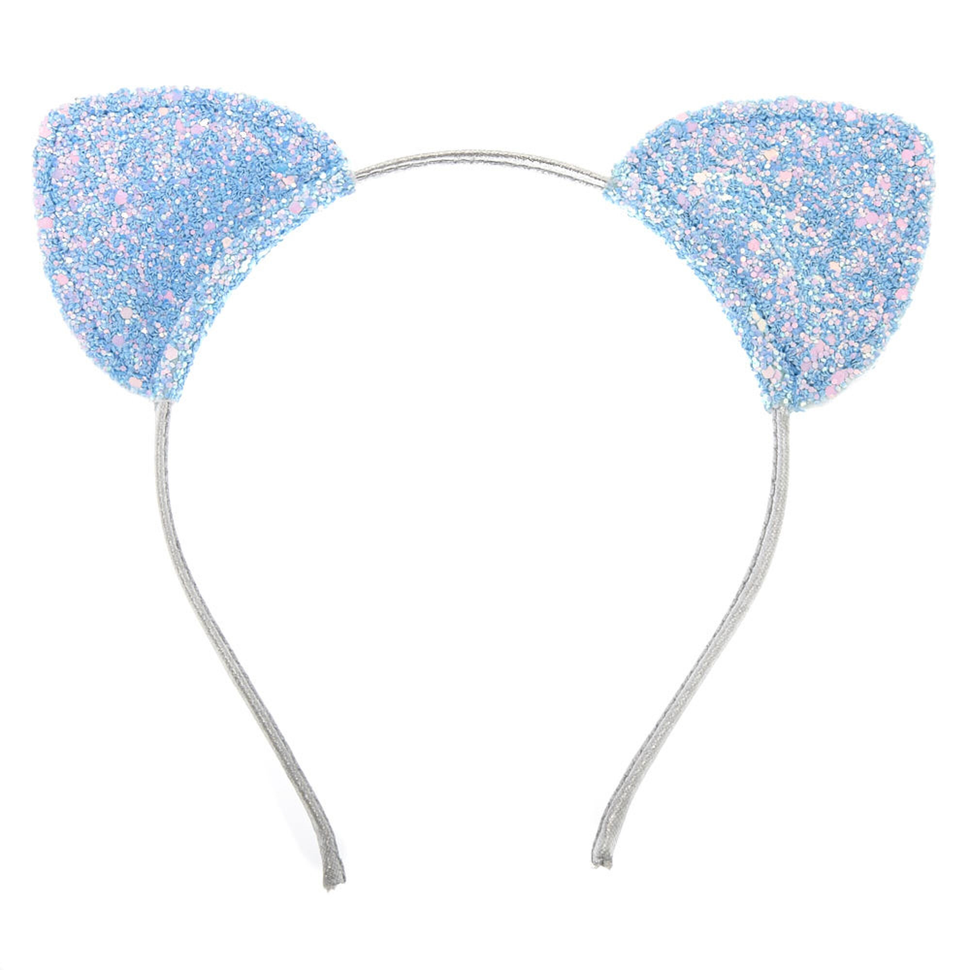 Baby Blue Glitter Cat Ears Headband Icing Us