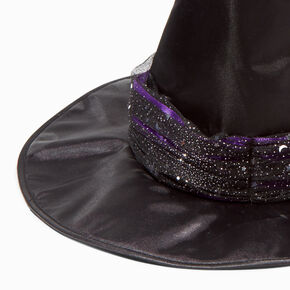 Celestial Purple Lace Up Witch Hat,