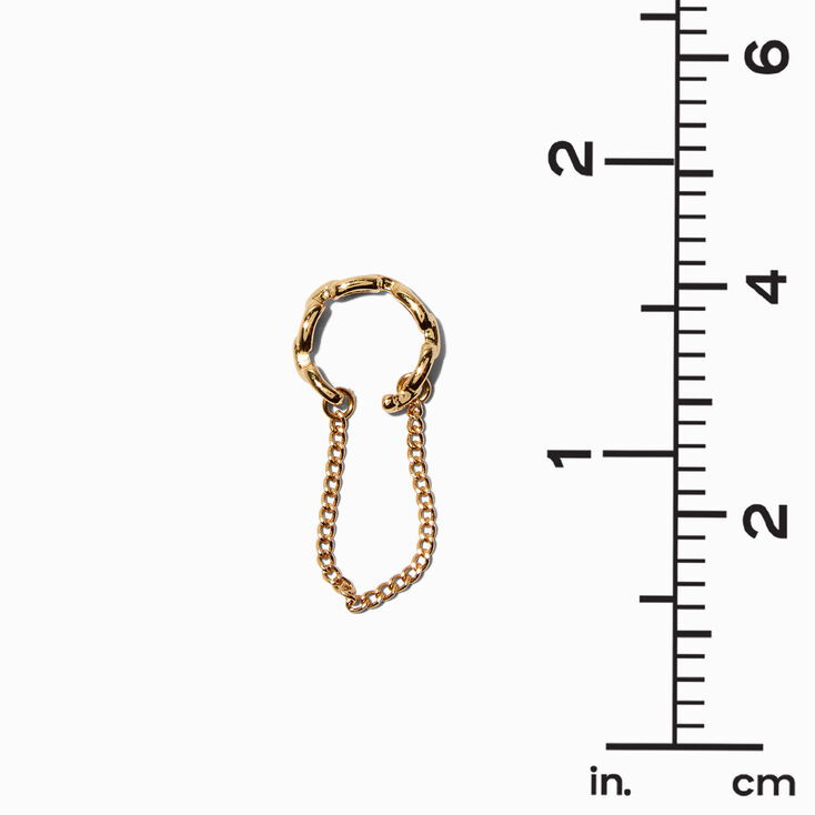 Gold-tone Opal Cuff Earring Stackables - 6 Pack,