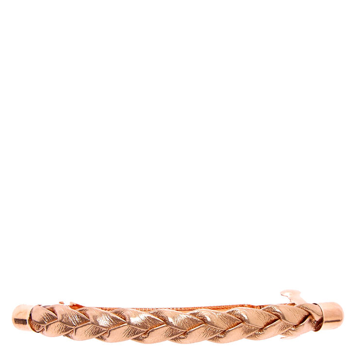 Rose Gold Plait Hair Barrette,