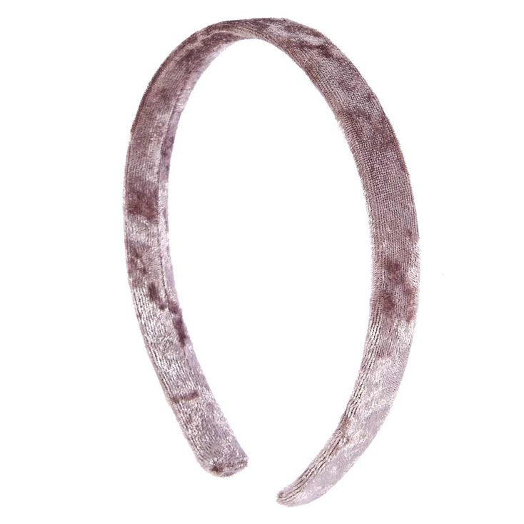 Grey Velvet Headband,