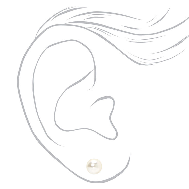 Silver Faux Pearl Jewelry Set - 3 Pack,