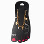 Gold Mushroom White Beaded Charm Chain Anklet,