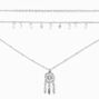 Burnished Silver Dreamcatcher Multi Strand Necklace,
