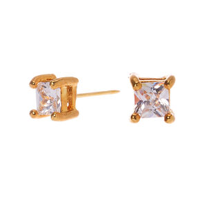 Icing Select Gold Titanium 2MM Ball Flat Back Stud Earrings