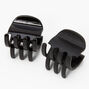 Matte And Glossy Black Hair Claws- 2 Pack,