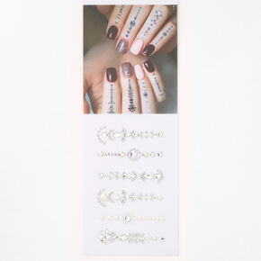Bridal Finger Chain Gems - 6 Pack,