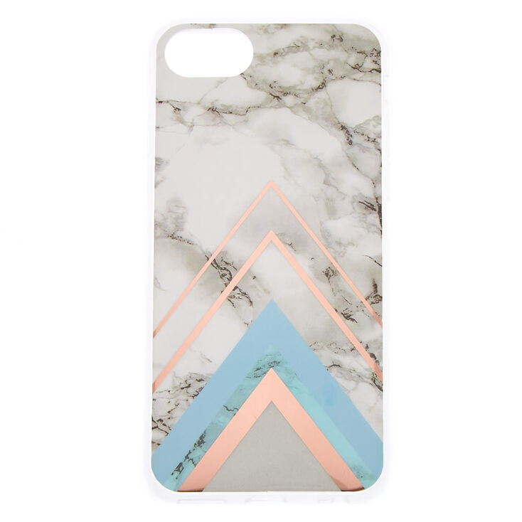 Geometric Marbled Phone Case - Fits iPhone 6/7/8,