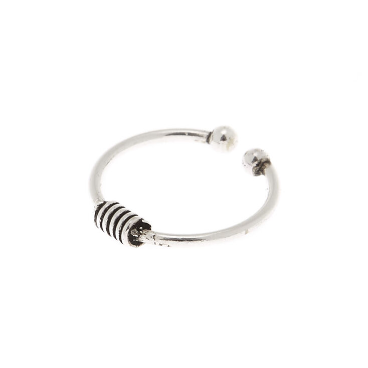 Sterling Silver Coil Faux Nose Ring,