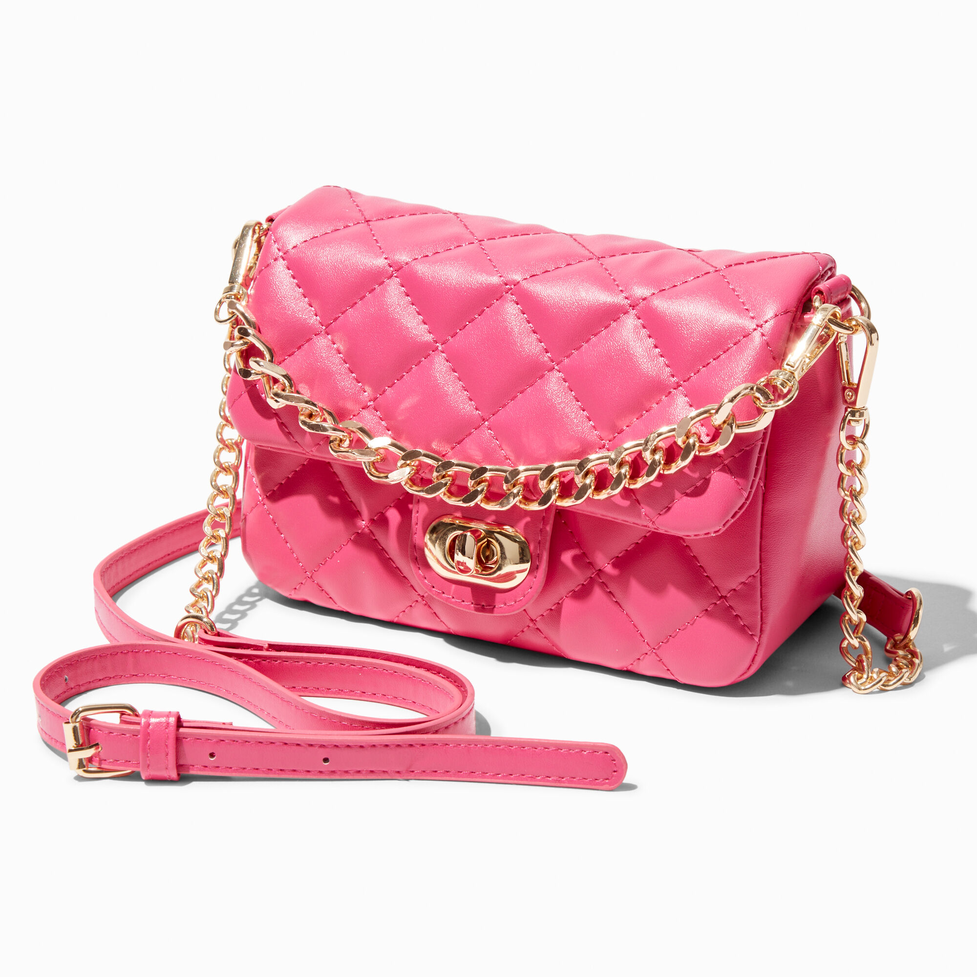 Chanel Pink Mini Classic Square Lambskin Single Flap Leather ref.968065 -  Joli Closet