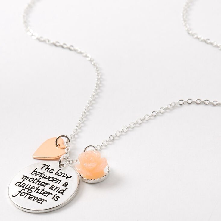 Mother Daughter Love Pendant Necklace,