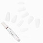Blank Squareletto Vegan Faux Nail Set - 100 Pack,