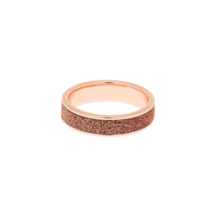 Rose Gold Glitter Midi Ring,