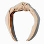 Nude Satin Knotted Headband,