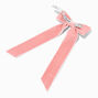 Blush Pink Long Tail Hair Bow Clip,